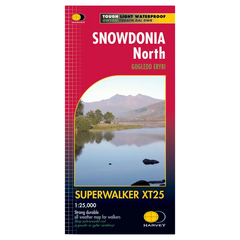 Harvey Superwalker XT25 Snowdonia North Map